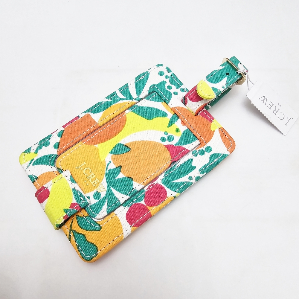 J. Crew Fruit Themed Luggage Tag NWT